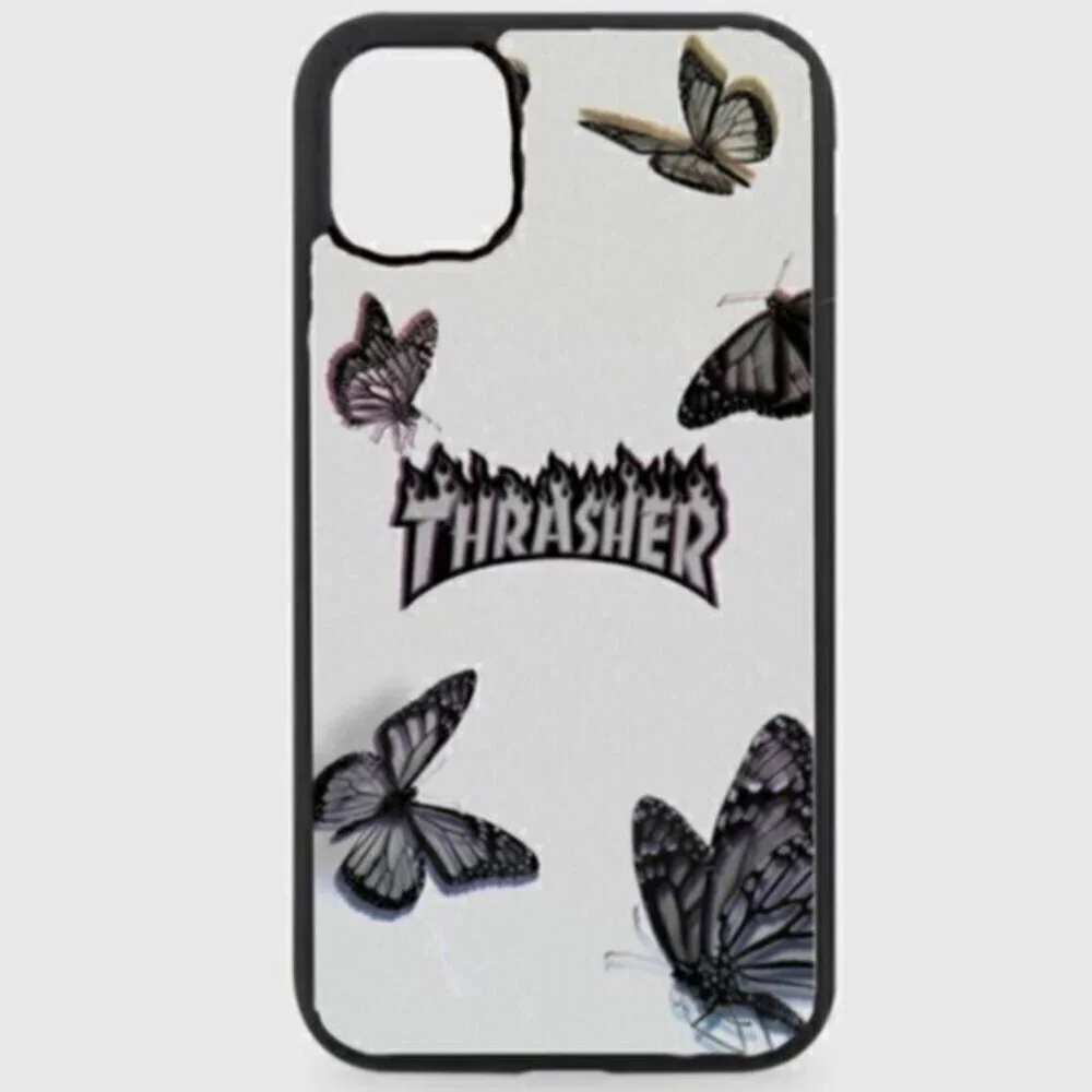 Thrasher Gray Butterfly Phone Case